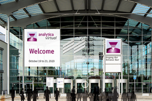 View of the entrance to analytica virtual