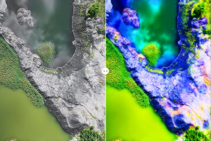 Visible and hyperspectral images of Earth from space