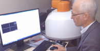 Dr Victor V. Popov using an inVia Raman microscope.