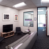 Panoramic photo of the inside of the new office